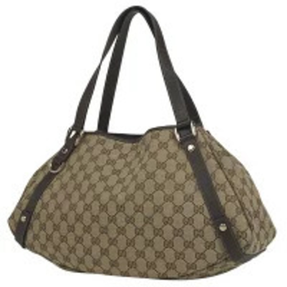 Gucci GG tote bag shoulder Abbey canvas beige brown